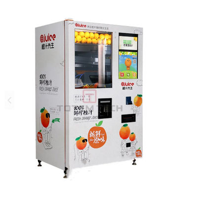 Kwaliteit  TA01 Orange Fresh Juice Vending Machine Automatic Cash Coin Card Payment fabriek