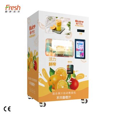 De commerciële Oranje Aangepaste Kleur van Apple Juice Vending Machine Automatic 220V