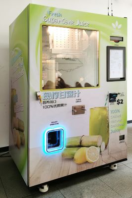 De Automaat Bill Coin Operated Fresh Sugar Cane Machine van fruitcombo