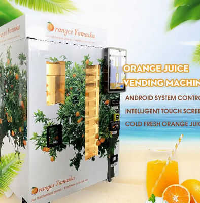 Commercieel Fruit Juice Vending Machine 1000W Verse Gedrukte Oranje Juicer