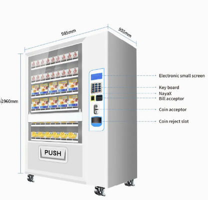 De supermarkt automatiseerde KleinhandelsAutomaten voor Apple Juice Bread Food