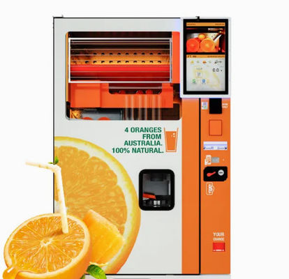 Voedsel Juice Self Vending Machine Automatic Oranje Juice Maker Commercial 1100W