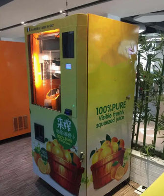 Bedrijfs Commerciële Automaat Oranje Juice Stainless Steel Multi Payment