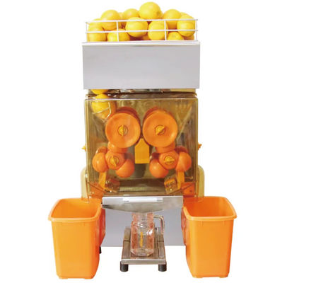 220V / 110V vers Gedrukt Oranje Juice Machine Commercial Auto Orange Juicer