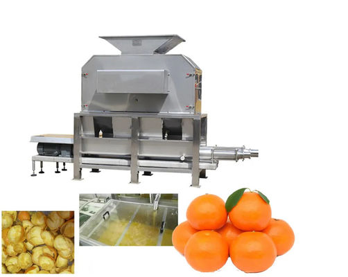 Industriële automatische het schilmesjemachine van het fruitjus d'orange