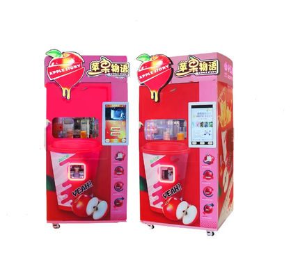 Oranje Apple Juice Cold Drink Vending Machine 500W voor de Wandelgalerijen van Winkelsupermarkten