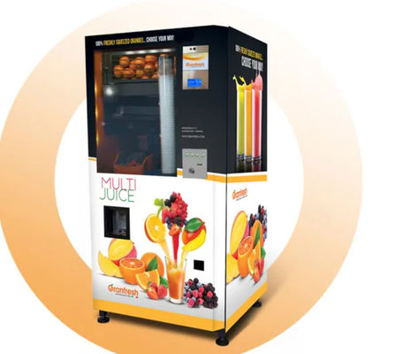 Ce van natuurvoeding Vers Juice Vending Machine dat voor Winkelcomplexstraten wordt verklaard