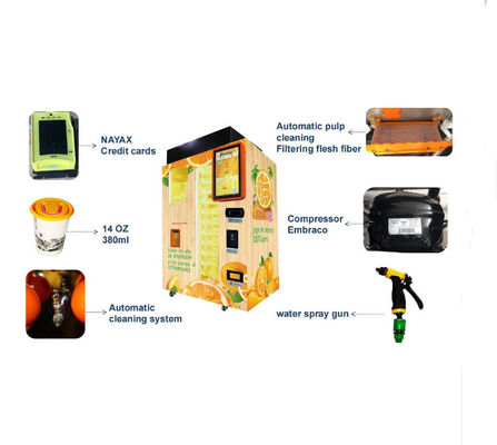 Metaal Automatisch Vers Gedrukt Oranje Juice Machine Extractor Android System