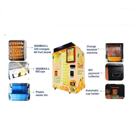 Metaal Automatisch Vers Gedrukt Oranje Juice Machine Extractor Android System