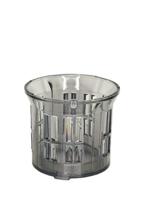 HJ303 Zilvergrijze slow-masticating sapcentrifuge – 155 mm brede uitloop, geschikt voor hele ananas, 200 W motor, 1000 ml sapbeker,