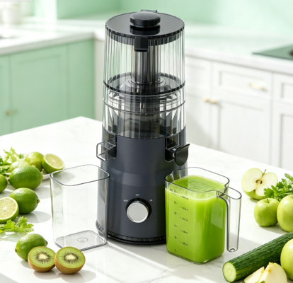 Fresh Smart HJ103 Compact Slow Masticating Juicer van boerderij naar tafel in een paar seconden met 135mm brede schacht, 200W koude pers en zelfreiniging