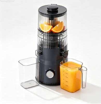Fresh Smart HJ103 Compact Slow Masticating Juicer – Perfect voor appartementen, campers en kleine huizen met 135 mm brede invoertrechter, 200W koude pers & zelfreinigend
