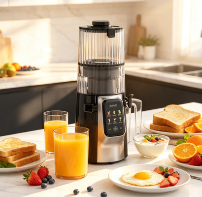 Fresh Smart HJ102D Multifunctionele Slowjuicer – De Ultieme Wellness Partner met 6 standen, 135 mm brede invoertrechter, 200W Cold Press & Zelfreinigend