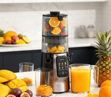 Fresh Smart HJ102D Multifunctionele Slowjuicer – Omarm een Gezondere Levensstijl met 6 standen, 135mm Brede Invoer, 200W Cold Press & Zelfreinigend