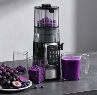 Fresh Smart HJ102D Multifunctionele Slowjuicer – Herontdek uw Gezonde Keuken met 6 standen, 135mm brede invoertrechter, 200W Cold Press & Zelfreinigend