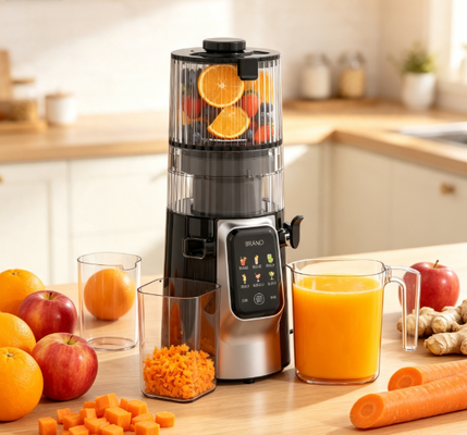 Fresh Smart HJ102D Multi-Function Slow Masticating Juicer ️ Verhoog elke slok met 6 modi, 135mm breed schot, 200W koude pers en zelfreiniging