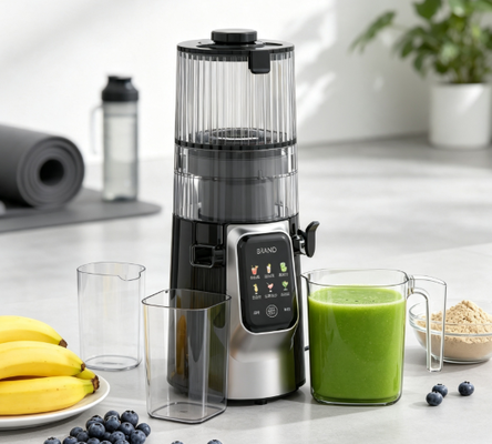 Fresh Smart HJ102D Slow Masticating Juicer – Maak elke maaltijd lekkerder met 6 veelzijdige standen, 135 mm brede invoertrechter, 200 W koude pers & zelfreinigend