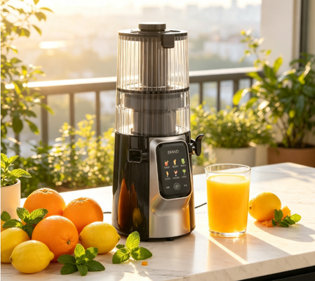 Fresh Smart HJ102D Multi-Function Slow Masticating Juicer 6 Modes, 1 Machine, Onbeperkte Gezonde Creaties met 135mm Wide Chute, 200W Cold Press & Self Cleaning