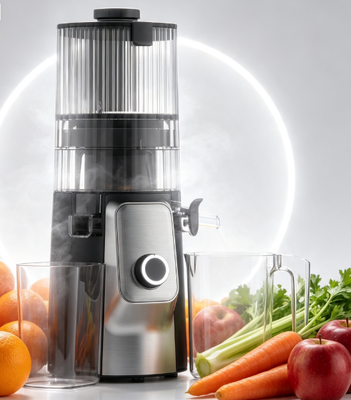 Fresh Smart HJ102C Slow Masticating Juicer – De Juicer Die Uw Gezondheidsreis Spannend Maakt met 3 Instelbare Snelheden, 135 mm Brede Invoer, 200W Cold Press & Zelfreinigend