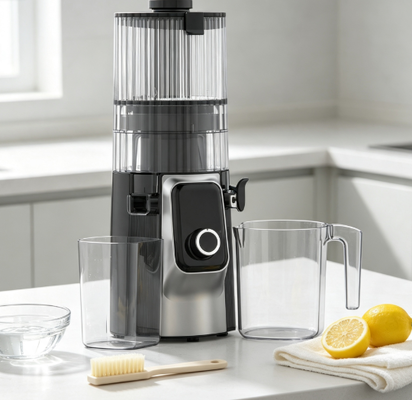 Fresh Smart HJ102C Slow Masticating Juicer – De Juicer Die Je Eindeloze Mogelijkheden Biedt met 3 Instelbare Snelheden, 135mm Brede Vulopening, 200W Cold Press & Zelfreinigend
