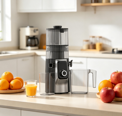 Fresh Smart HJ102C Slow Masticating Juicer – De Juicer Die Gezonde Keuzes Makkelijk Maakt met 3 Instelbare Snelheden, 135mm Brede Vulopening, 200W Cold Press & Zelfreinigend