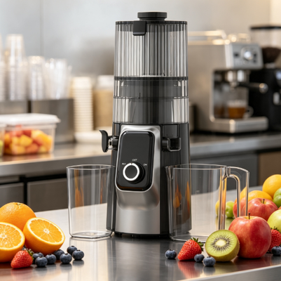 Fresh Smart HJ102C Slow Masticating Juicer   The Juicer That Makes Healthy Taste Great met 3 verstelbare snelheden, 135mm breed schot, 200W koude pers en zelfreiniging