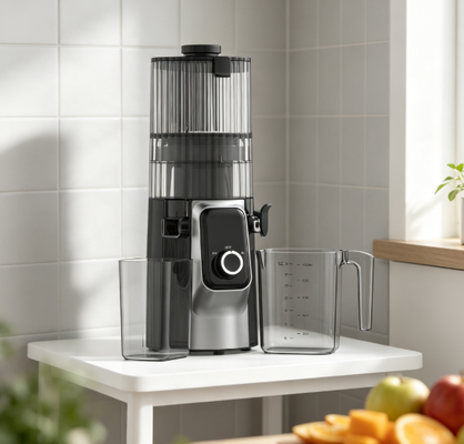 Fresh Smart HJ102C Slow Masticating Juicer   The Juicer That Takes You from Morning to Night met 3 verstelbare snelheden, 135mm breed schot, 200W koude pers en zelfreiniging