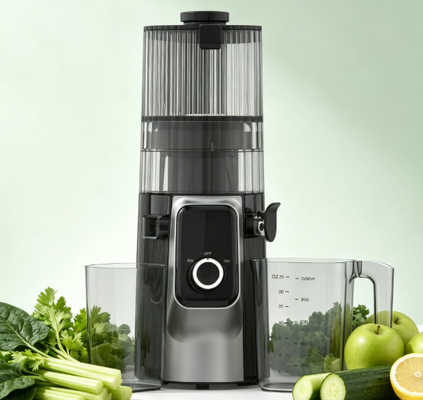Fresh Smart HJ102C Slow Masticating Juicer   The Juicer That Brings Out the Best in Every Ingredient met 3 verstelbare snelheden, 135mm breed schot, 200W koude pers en zelfreiniging