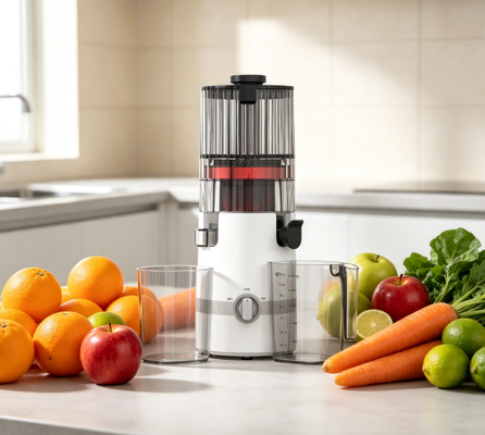 Fresh Smart HJ102B Slow Masticating Juicer – De Gezinsjuicer Die Alles Kan met 135 mm Uitloop, 200 W Koude Pers, Zelfreinigend & Gezinsveiligheidsslot