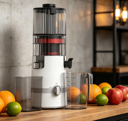 Fresh Smart HJ102B Langzaam Sapcentrifuge – De Slimmere Manier voor Vers Familiejus met 135 mm Invoer, 200W Koude Pers, Zelfreinigend & Veiligheidsslot Ontwerp