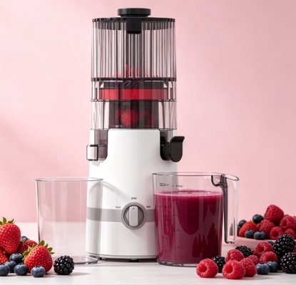 Verse Smart HJ102B Langzaam Masticating Juicer – De Gezonde Keuze Waar Uw Familie Dol Op Zal Zijn met 135 mm chute, 200W Koude Pers, Zelfreinigend & Veiligheidsslot Systeem