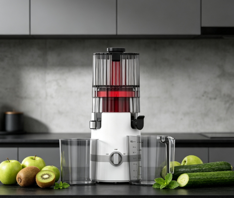 Fresh Smart HJ102B Slow Masticating Juicer – De bestemming voor vers sap van uw gezin met 135 mm invoer, 200 W koude pers, zelfreinigend & slim veiligheidsontwerp