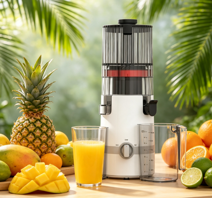 Fresh Smart HJ102B Slow Masticating Juicer   Where Wellness Begins with Fresh Juice met 135mm chute, 200W cold press, zelfreinigend & veiligheids slot voor gezinnen