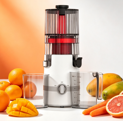 Fresh Smart HJ102B Slow Masticating Juicer Partner van uw familie in gezond leven met 135mm chute, 200W koude pers, zelfreinigend & betrouwbaar veiligheidslot