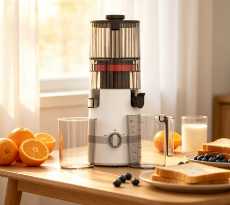 Fresh Smart HJ102B Langzaam Sapcentrifuge – Het Hart van Uw Gezonde Keuken met 135 mm Invoer, 200W Koude Pers, Zelfreinigend & Gezinsveiligheidsslot