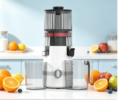 Fresh Smart HJ102B Slow Masticating Juicer – Puur sap, puur plezier, puur veiligheid met 135 mm invoerbuis, 200W cold press, zelfreinigend & smart lock voor gezinnen