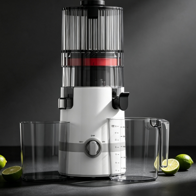 Fresh Smart HJ102B Slow Masticating Juicer Breng versheid naar huis met 135mm chute, 200W koude pers, zelfreinigend en betrouwbaar veiligheidslot
