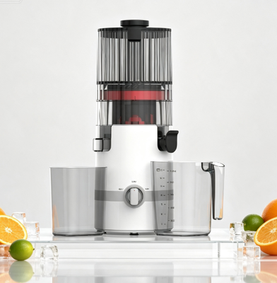 Fresh Smart HJ102B Slow Masticating Juicer De favoriet van de familie met auto-vergrendeling veiligheid, 135mm breed schot, 200W koude pers en zelfreiniging voor dagelijks welzijn