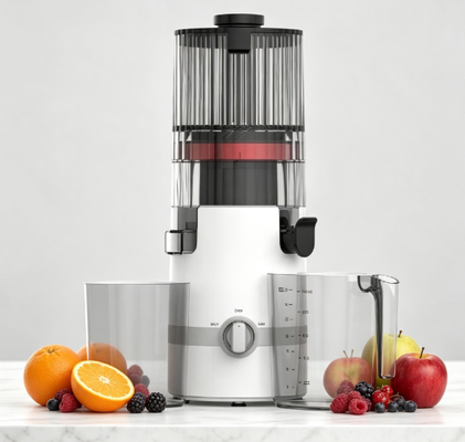 Fresh Smart HJ102B Slow Masticating Juicer – De Essentiële Keuze voor Elke Dag met 135 mm Brede Vulopening, 200W Koude Pers Motor, Zelfreinigend & Slimme Veiligheid voor een Gezond Leven