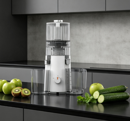 Fresh Smart HJ102A Slow Masticating Juicer 135mm Wide Chute, 55 RPM Cold Press, zelfreinigend, BPA-vrij, 200W motor