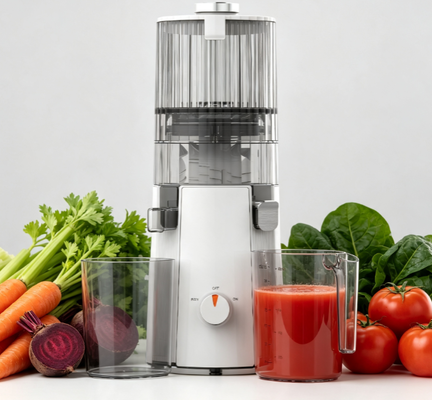 Fresh Smart HJ102A Luxury Edition Slow Masticating Juicer    Premium 200W Cold Press Extractor met 135mm Wide Chute, 55 RPM Precision Motor,Elegant ontwerp en luxe verpakking voor de veeleisende kenners