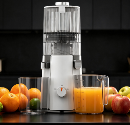 Fresh Smart HJ102A Premium Gift-Ready Slow Masticating Juicer 135mm Wide Chute, 55 RPM Cold Press Technology, BPA-vrij met luxe verpakking & receptboek, perfect gezond cadeau voor familie & vrienden