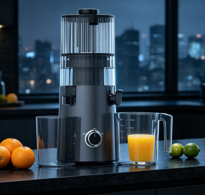 Fresh Smart HJ103A Clear Slow Masticating Juicer zonder mist, zonder pluis, gewoon helder.