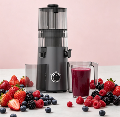 Fresh Smart HJ103A stille, langzame kauwjuicer. Het zegt niet veel. Het werkt gewoon.