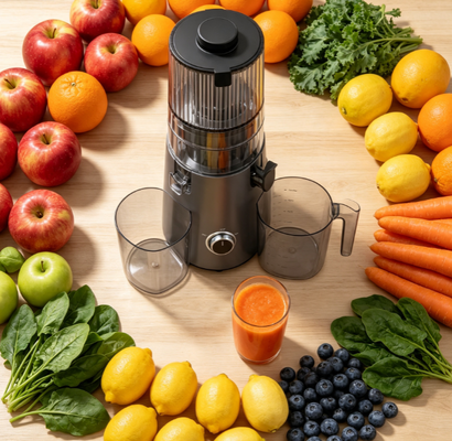 Fresh Smart HJ103 Plain Slow Masticating Juicer, eenvoudig, werkt.