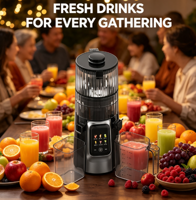 Eenvoudig te demonteren slowjuicer HJ102D, Keukenpers met grote capaciteit