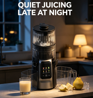 Fresh Smart HJ102D Multi-Mode Slow Masticating Juicer 135mm Schacht, 200W motor, 6-in-1 functie