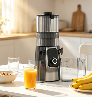 Duurzame ABS-lichaam Slow Juicer HJ102C, een minuut wassen fruit extractor