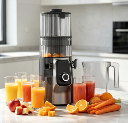 200W DC motor kauwjuicer HJ102C, gemakkelijk te demonteren Huis Fruit Vegetable Juicer