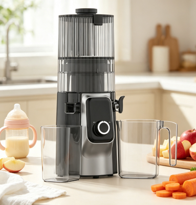 Compact aanrecht slow masticating juicer HJ102C, hele appel invoer stille sapmachine